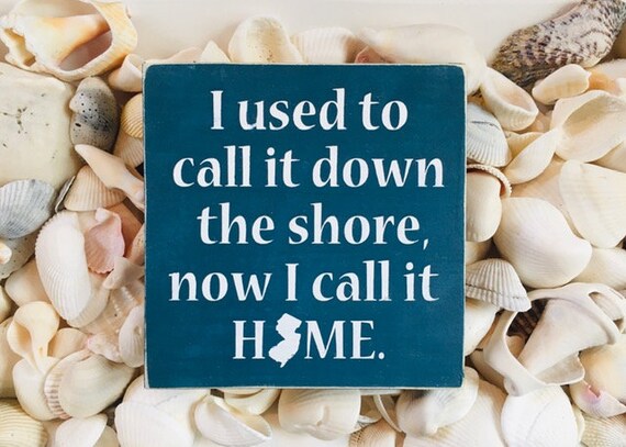 New Jersey Wood Sign ~ Custom Rustic Shore Sign ~ Housewarming Gift ~ Down The Shore Sign ~ New Jersey Wall Art Map ~ Ready To Ship!