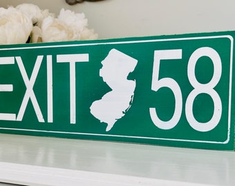 EXITサイン Custom New Jersey Parkway Exit Sign: Garden State, What Exit