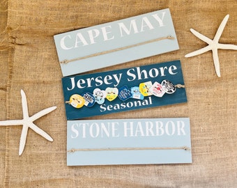 Beach Tag Holder, Mother's Day Gift For Beach Lover, Personalized Beach Badge Display, Custom Beach Pass Collection, Down The Shore Sign