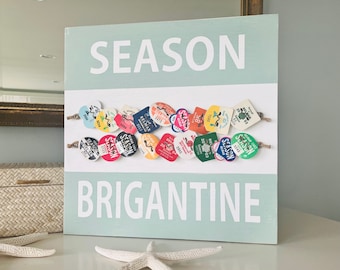 Custom Beach Badge Display, Beach Tag Display, Beach Tag Holder, Beach Badge Holder, Beach Badge Collection, Custom Beach Badge, New Jersey