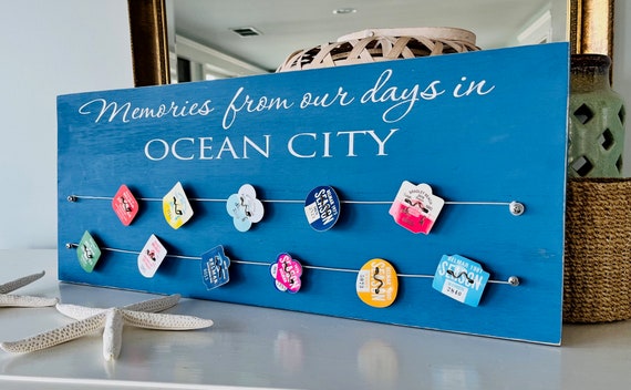 Beach Badge Holder, Beach Badge Display, Beach Tag Display, Beach Tag Holder, New Jersey Town,  Cape May, Asbury Park, Sea Isle City