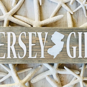 Jersey Girl, New Jersey, Wood Sign, Cause Down The Shore Everything&#39;s Alright, Coastal Art, Jersey Shore Towns, Beach, Bruce Springsteen
