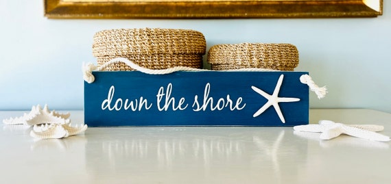 Down The Shore Sign, New Jersey Beach House, Florida, Coastal Wall Art, Beach Wedding, Bruce Springsteen, Jersey Shore, Cape May, LBI, NJ