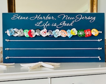 Customized Beach Tag Display, Beach Badge Display, Badge Tag Holder, Beach Badge Holder, New Jersey Town, Cause Down The Shore, Lake House