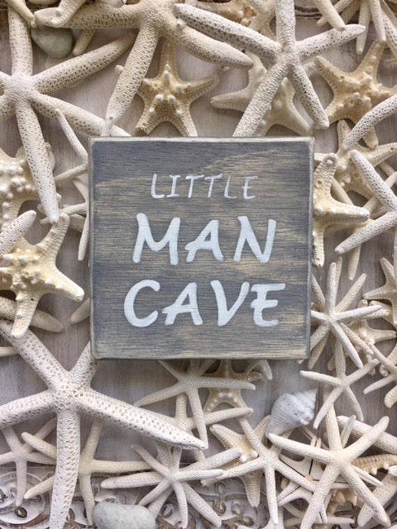 Nursery Carlson S Custom Signs Hand Painted Little Man Cave Sign 6 X Coastal Decor