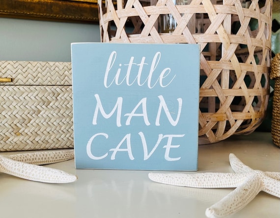 Little Man Cave Sign, Little Babe Cave Sign, Wood Sign, Baby Girl Nursery, Baby Boy, Beach Baby, Beach House Decor, Baby Shower, Beach Kids