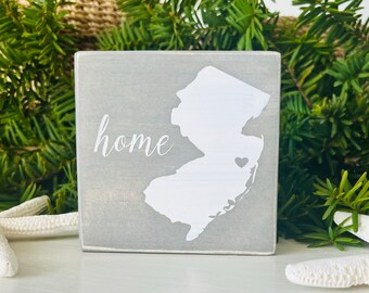 New Jersey State Home Beach Wood Sign, NJ Christmas Stocking Stuffer, Jersey Shore Art, Parkway Exit Sign, Jersey Girl, Cause Down The Shore