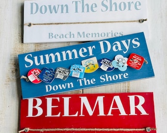 Beach Badge Display, Custom Beach Tag Holder, Season Beach Pass Collection, Lake Tag  Display, New Jersey, Pool, Jersey Girl, Down The Shore