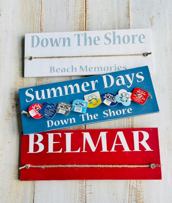 Beach Badge Display, Custom Beach Tag Holder, Season Beach Pass Collection, Lake Tag  Display, New Jersey, Pool, Jersey Girl, Down The Shore