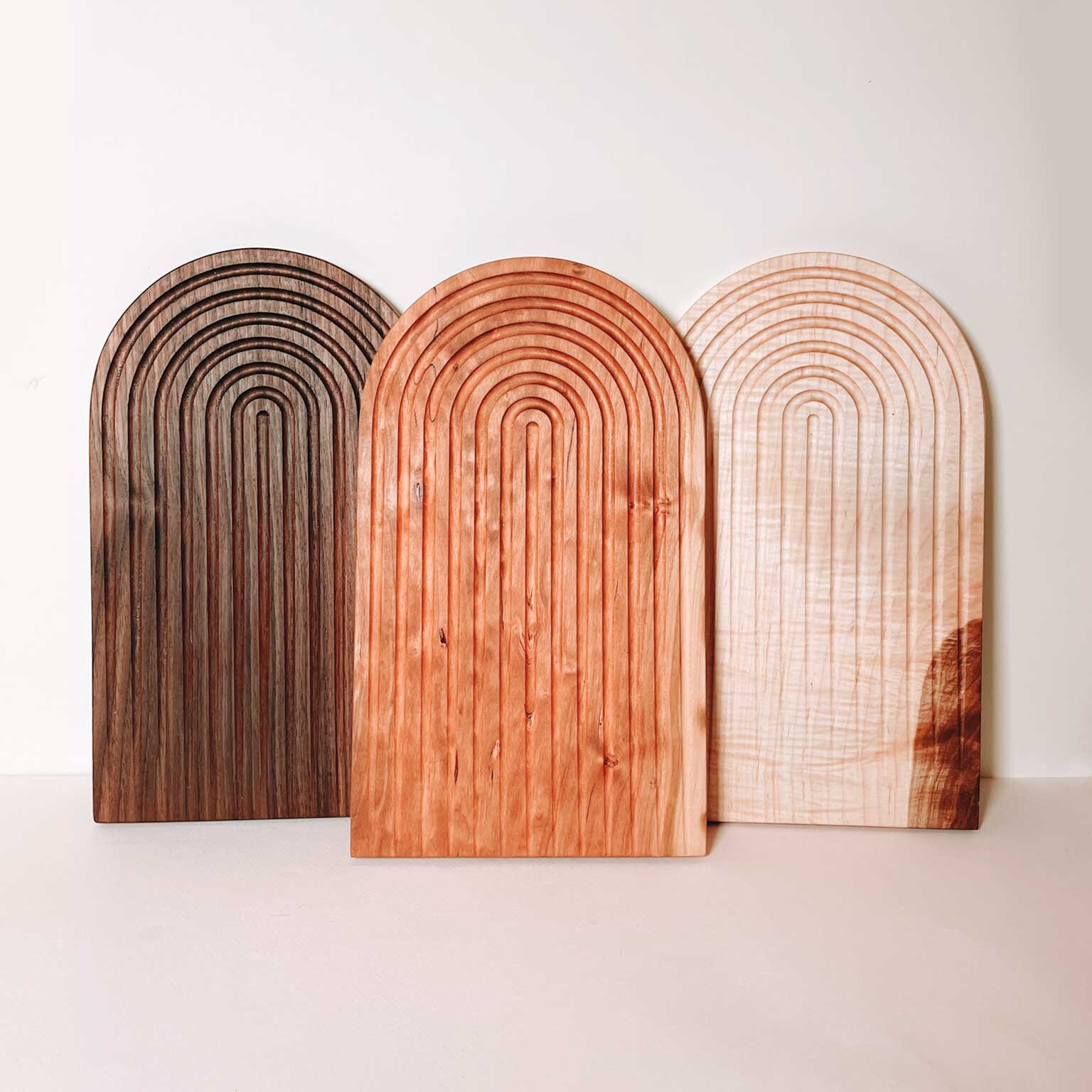 Rainbow Arch Serving Board - Petit Bread Cheese Plateau de Charcuterie Service