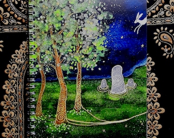 Mystical Notebook, Badbury Rings, Standing Stones, Journal, Jotter