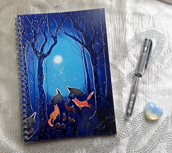 Badger Notebook - Fox Notebook - Arty Gift - Stocking Filler - A5 Notebook