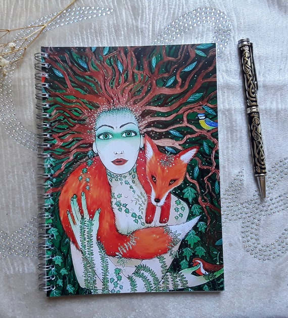 A5 Goddess Notebook - Dryad Notebook - Mystical Notebook - Journal - Jotter - Goddess Art