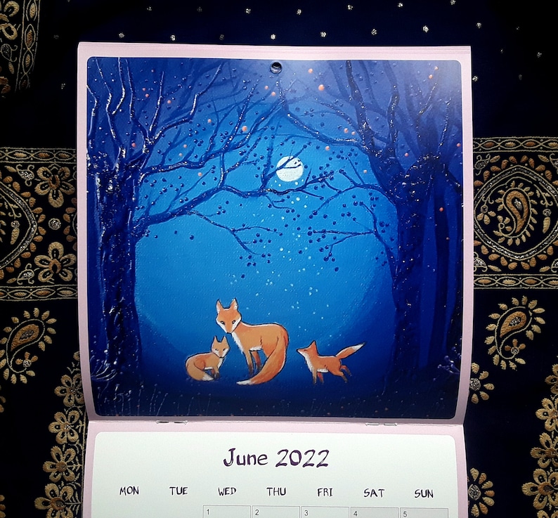 2022 Calendar Art Calendar Mystical Calendar Pagan | Etsy