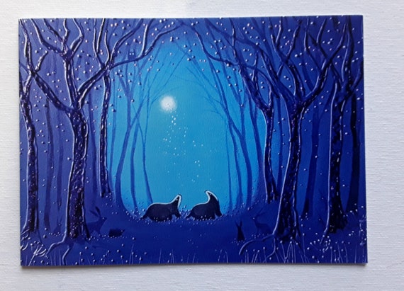 Enchanted Glade - Art Card - Badger Card - Badger Art