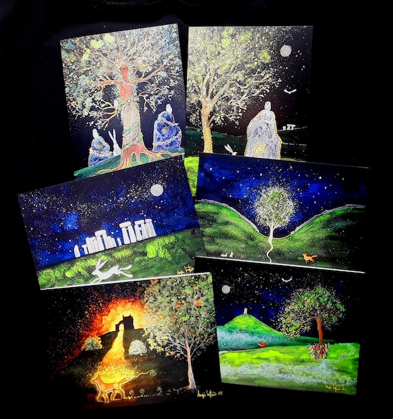 Mystical Places Cards, Six Art Cards, Mystical, Pagan, Blank Cards, Standing Stones,