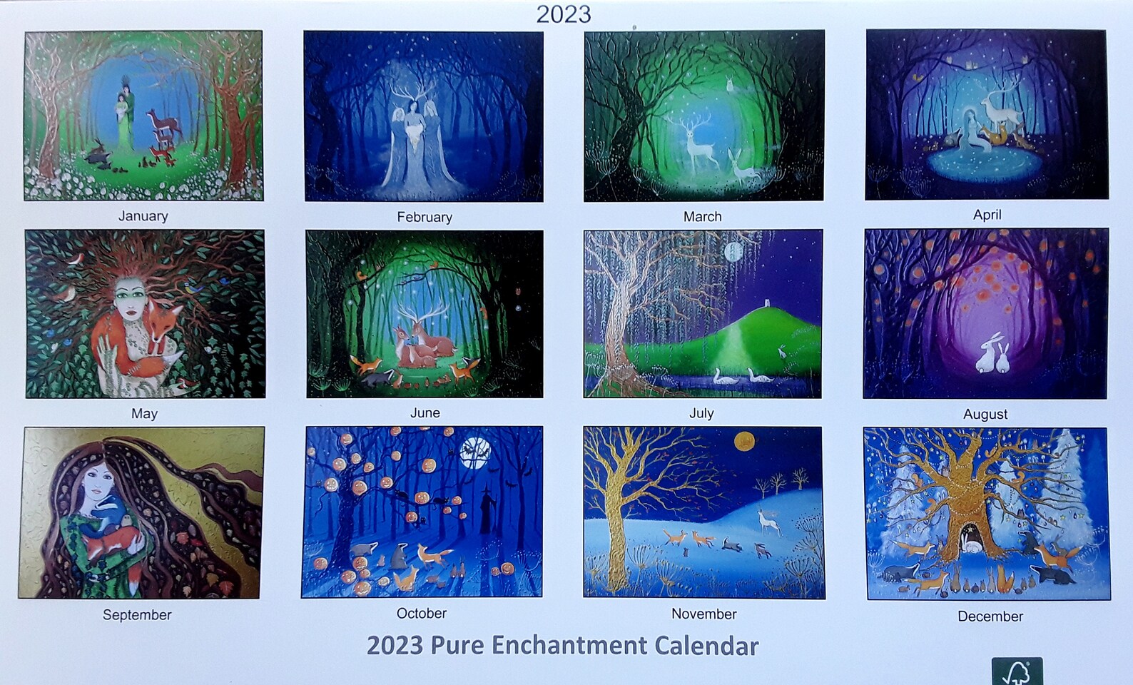 2023 Calendar Mystical Calendar Goddess Calendar - Etsy UK