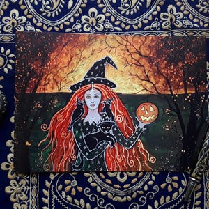 Witch Card, Art Card, Blank Card, Mystical, Witch, Pagan