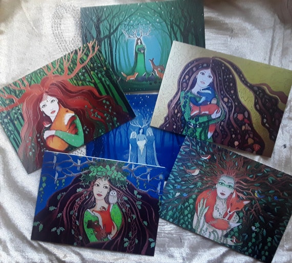 Forest Goddess Cards - Dryad - Goddess - Pagan - Wiccan - Mystical Cards