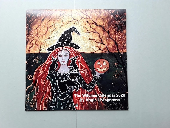 2026 Calendar, Witch Calendar, Small Square Calendar, Angie Livingstone Calendar, Moon Phase Calendar