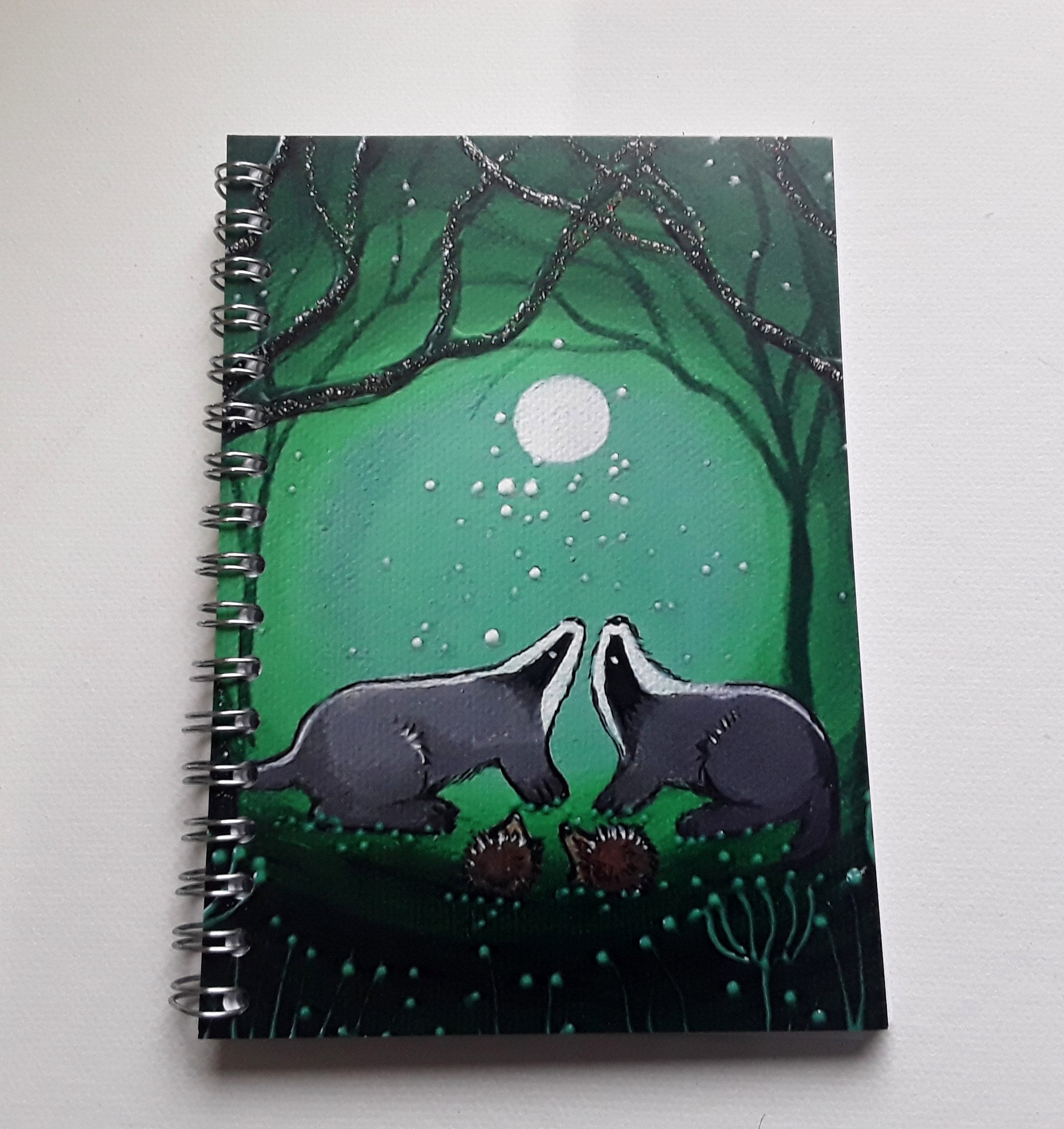 Badger Notebook - Badger Journal - Arty Gift - Jotter - Writers Gift