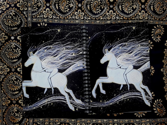 Goddess Notebook, Rhiannon Notebook, Goddess Journal, White Horse