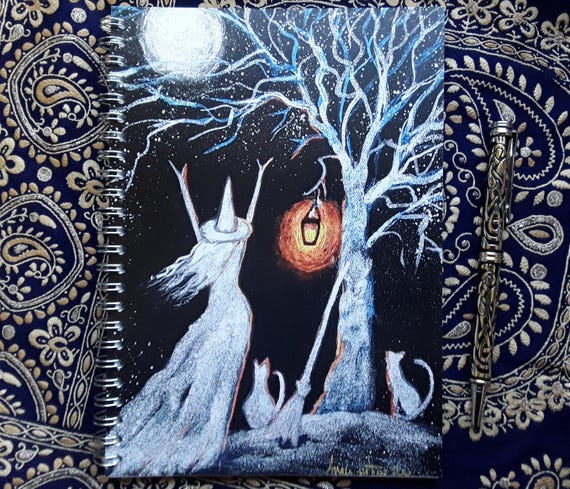 Witch Notebook, Witch Journal, A5 Notebook, Spiral Notebook, Grimoire