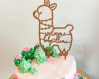 Llama Cake Topper Etsy Llama Cake Topper Etsy