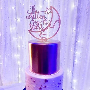 It's written in the stars cake topper, Constellation cake topper, Zodiac Signs, Moon cake topper, Star cake topper, Celestial cake topper image 5