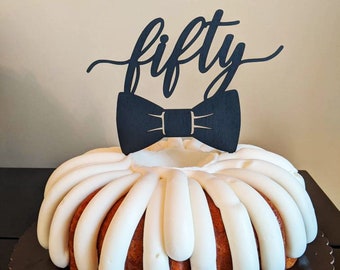 50th Birthday Cake Topper For Men Etsy