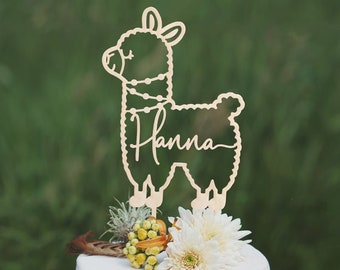 Happy birthday cake topper, Llama party, Llama cake topper, Fiesta party decorations, Fiesta birthday party, Fiesta decorations