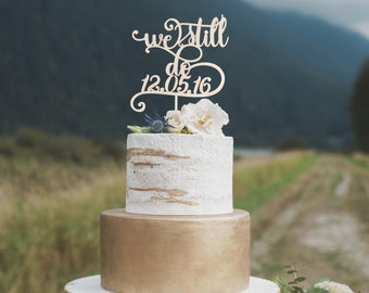 40th anniversary cake topper