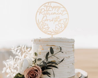 Custom Wooden Cake Toppers Decor For Von Thistleandlacedesign