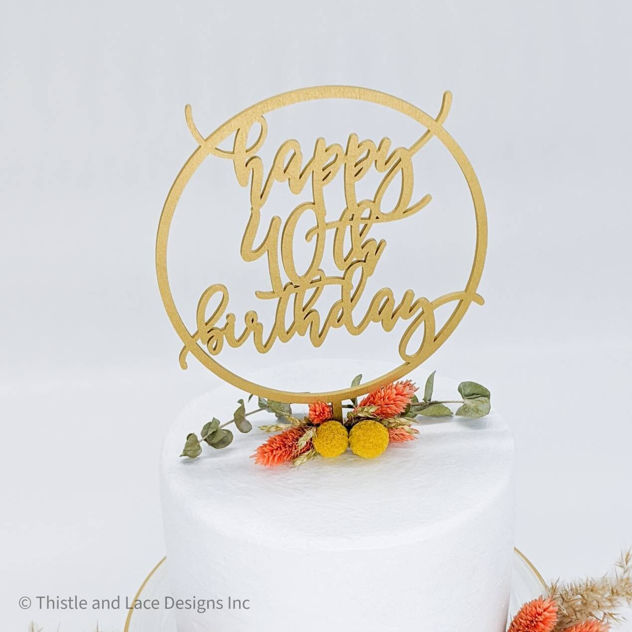 Custom Birthday Cake Topper 40th Birthday Cake Topper 40th - Etsy