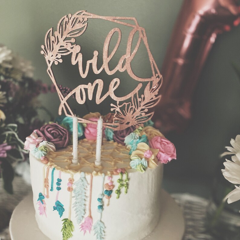 Wild One Cake Topper Wild One Birthday Cake Topper Etsy
