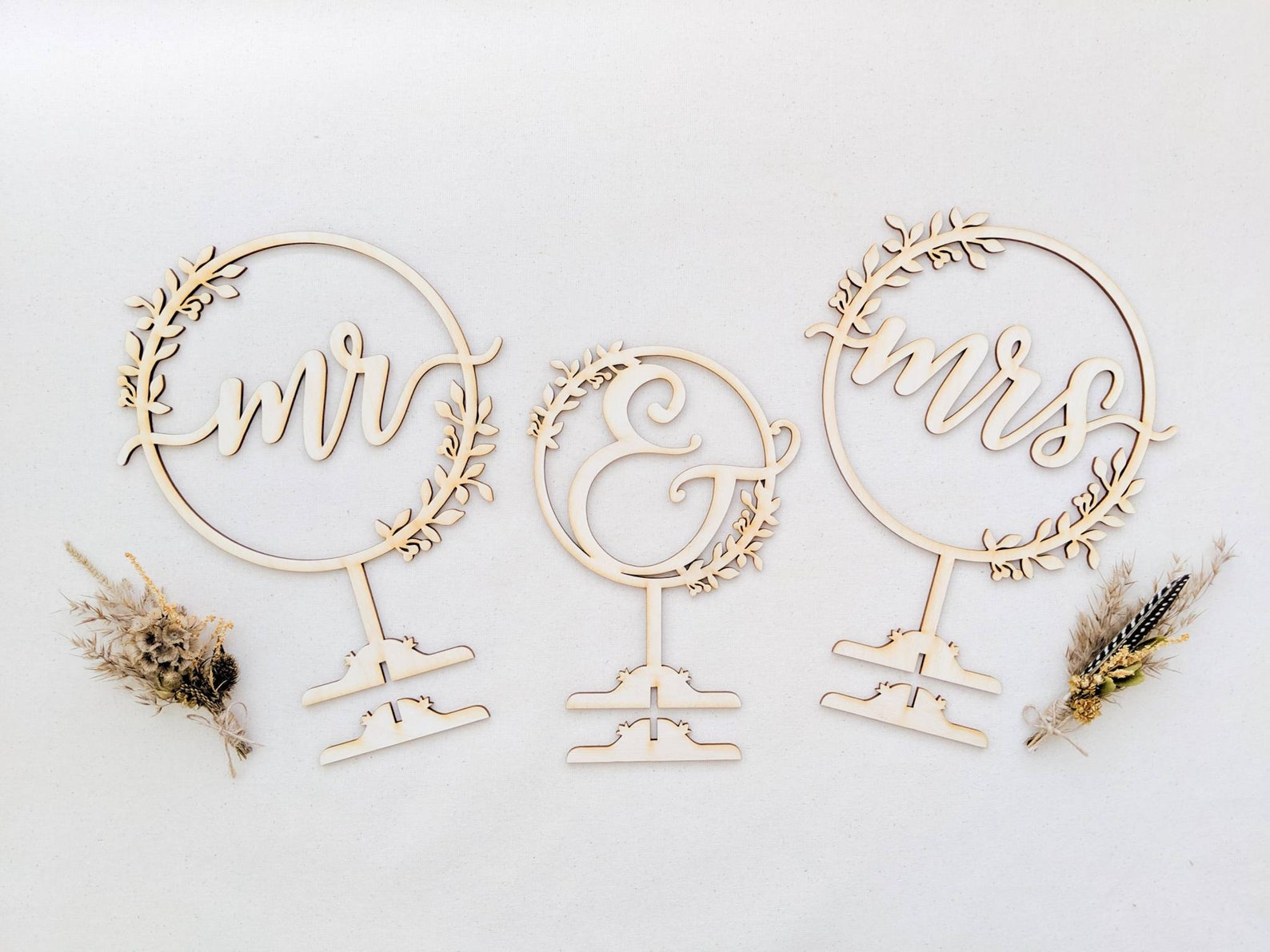 Mr and Mrs Wedding Signs Mr and Mrs Sign Wedding Decor | Etsy
