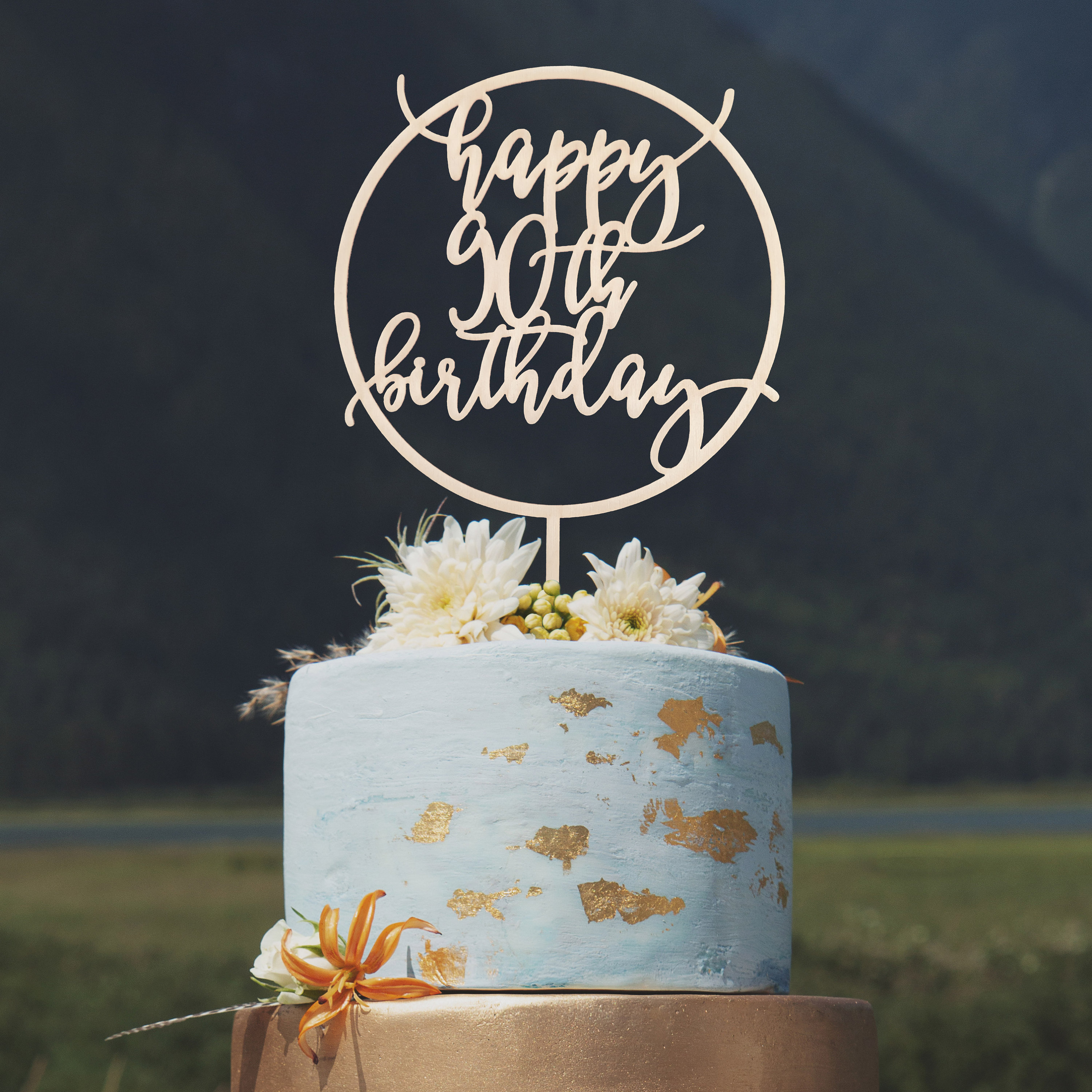 Custom Birthday Cake Topper 90th Birthday Cake Topper 90th - Etsy