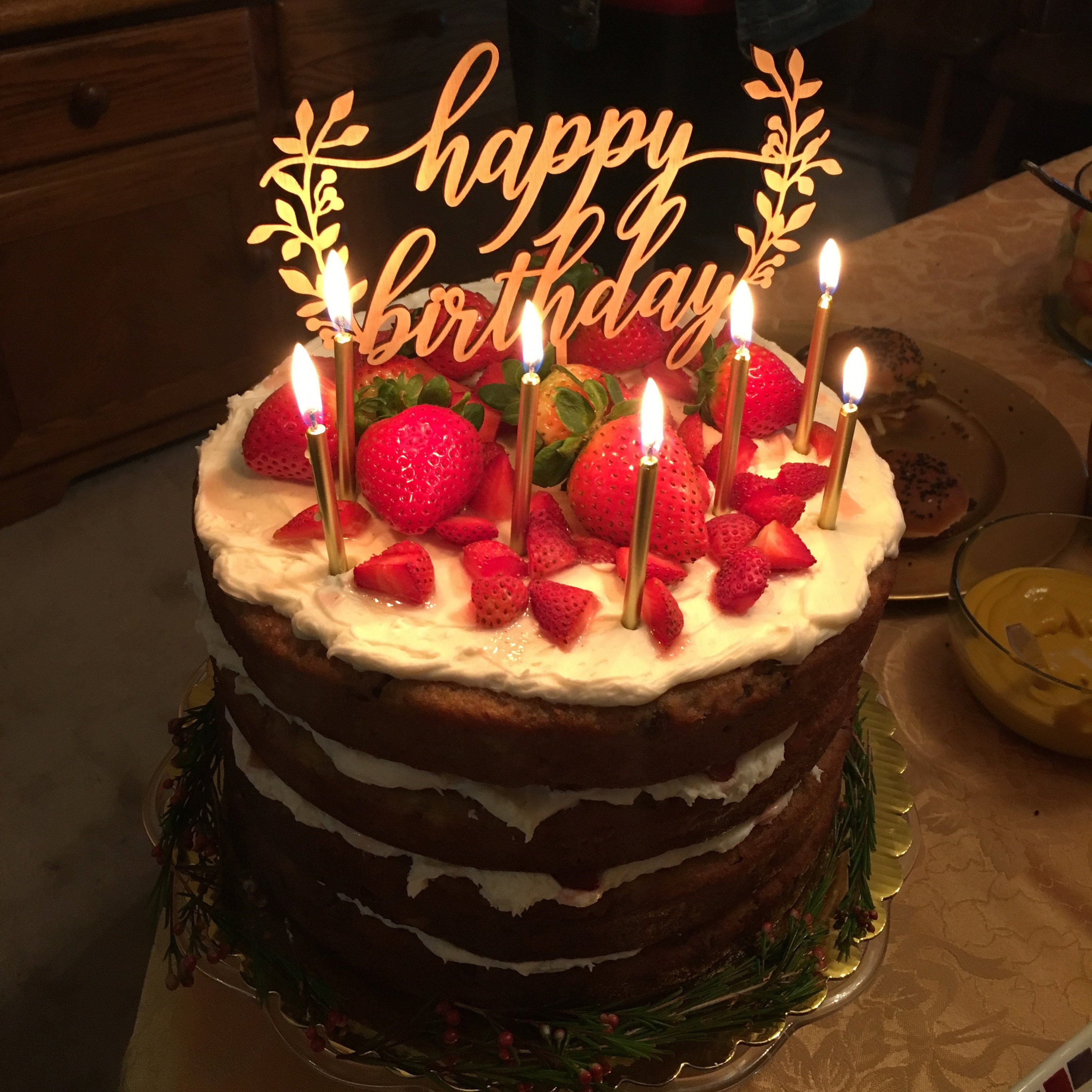 Happy Birthday Cake Images For Him Happy Birthday Cake Topper Birthday Decorations Cake Topper - Etsy Finland