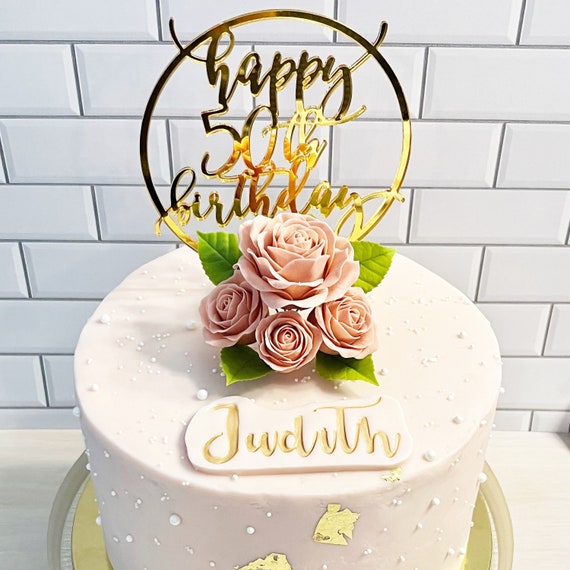 Topper de pastel de nombre personalizado. Topper de pastel de número  personalizado. Adorno para tarta de cumpleaños número 20. Topper de pastel  de cualquier edad. Topper de pastel de cumpleaños. -  España