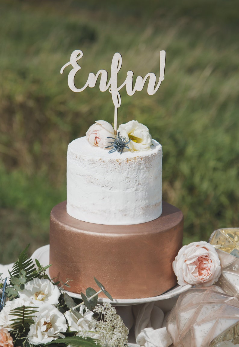 Enfin Engaged Cake Topper Engagement Cake Topper Engagement Etsy