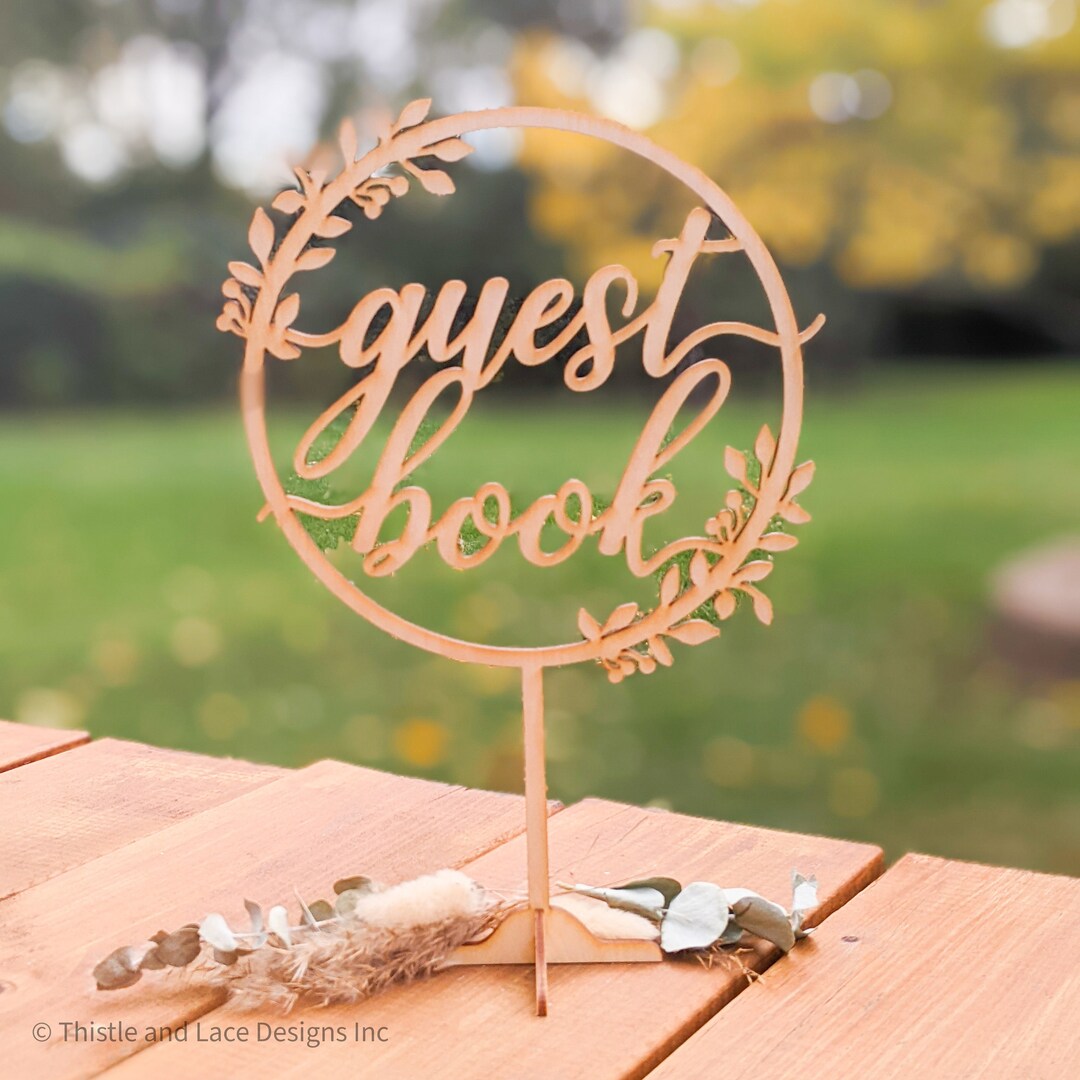 Wooden Guest Book Sign Wedding Guest Book Sign Rustic Etsy