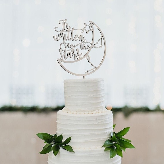 Moon and Stars Celestial Cake Topper -  UK