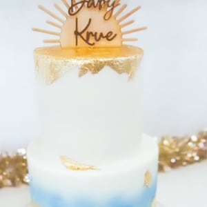 Sun cake topper, Baby shower cake topper, Oh baby cake topper, Sunshine Party Decor, Boho Cake Topper, Boho baby shower decorations image 5