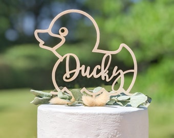 Duck cake topper, Rubber Ducky cake topper, Kid's cake toppers, First Birthday Cake Topper, Personalised birthday cake topper