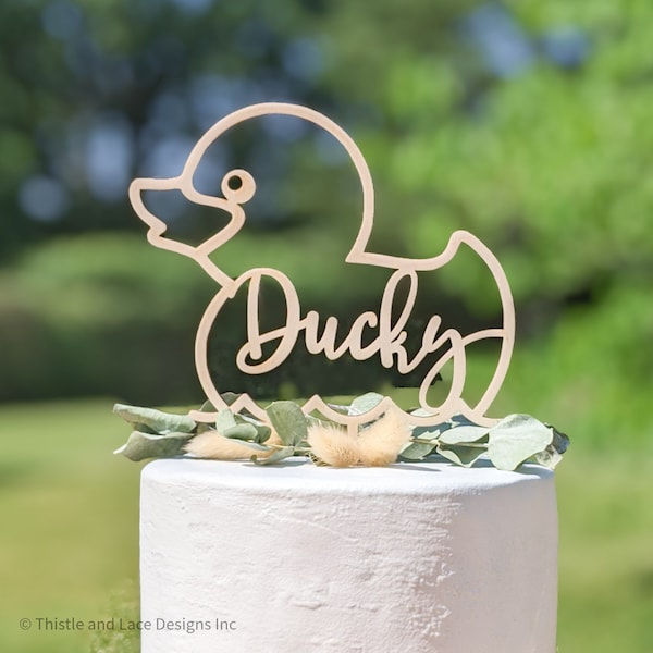 Duck cake topper, Rubber Ducky cake topper, Kid's cake toppers, First Birthday Cake Topper, Personalised birthday cake topper