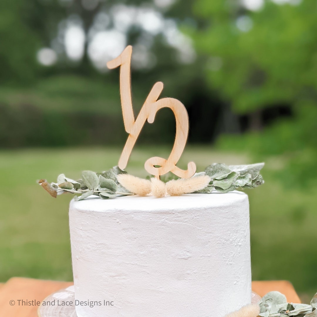 Half Birthday Cake Topper, Baby's Half Birthday, Half Birthday Cake