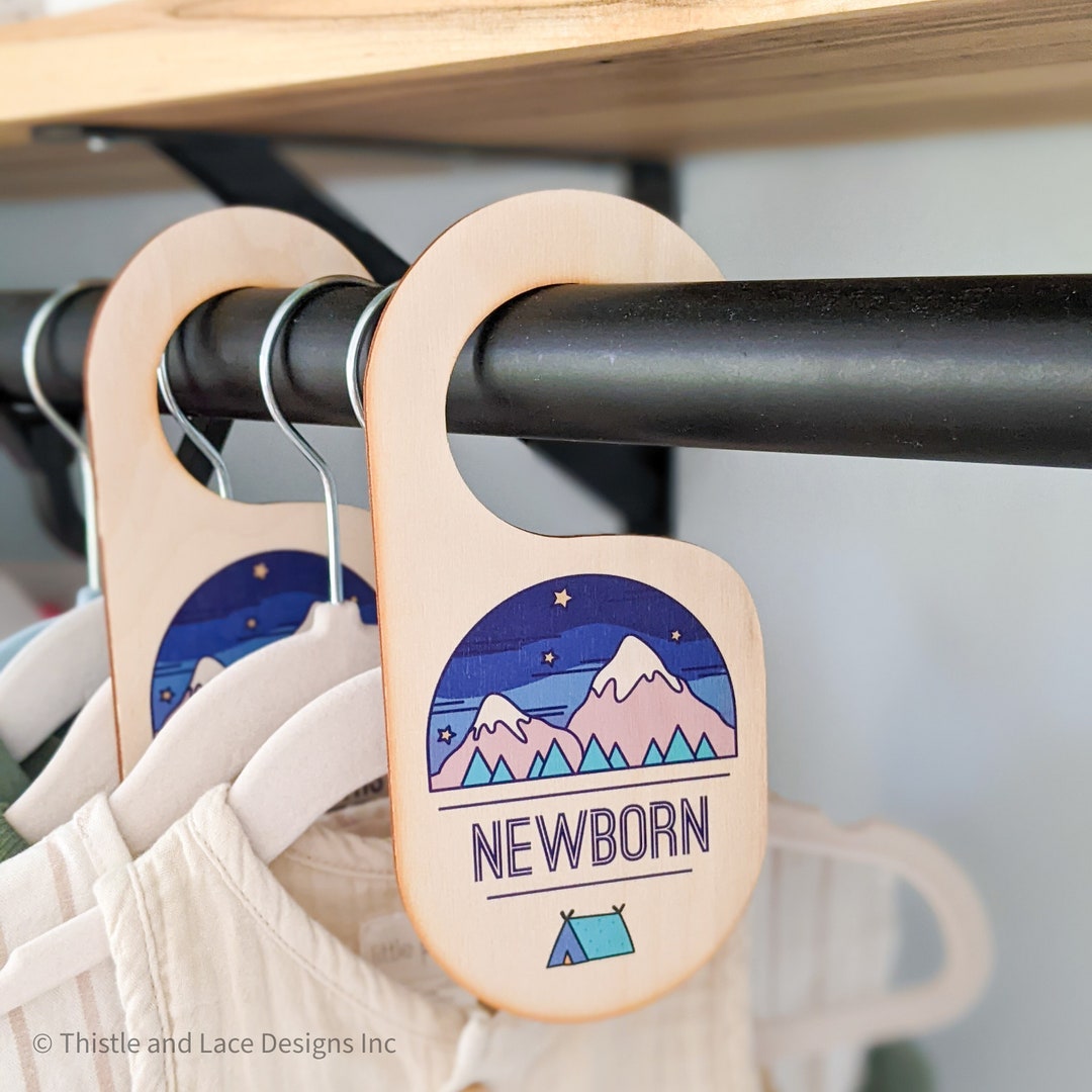 Wooden Baby Closet Dividers, Baby Clothes Divider, Closet Divider, Baby