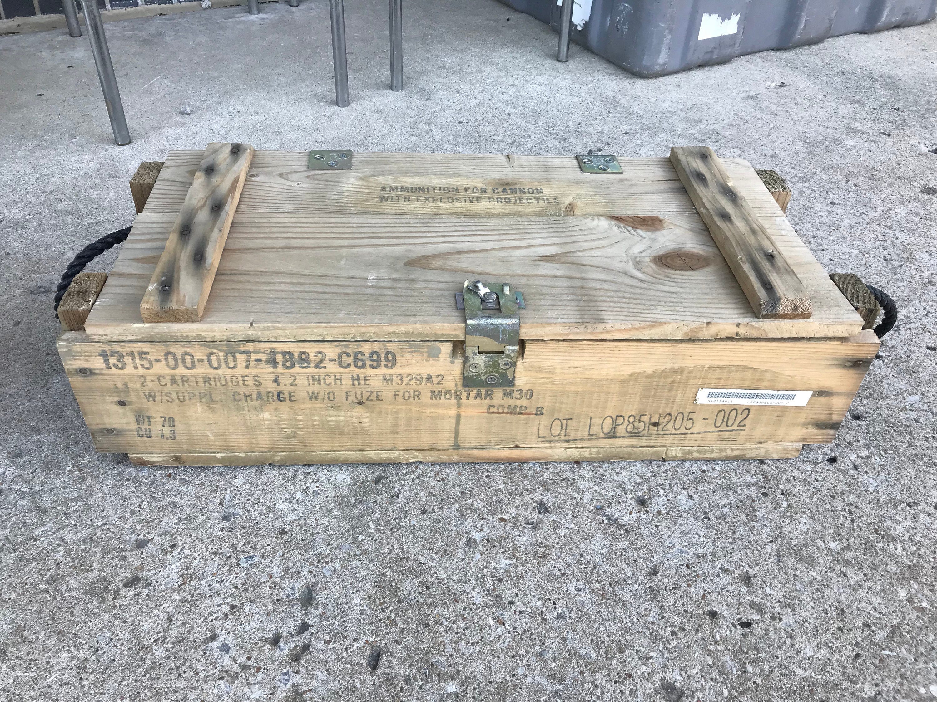 Mortar Crate 4.2 INCH US Army Ammo crate 1974 Etsy