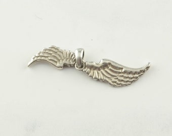 Vintage Angel Wings Sterling Silver Pendant