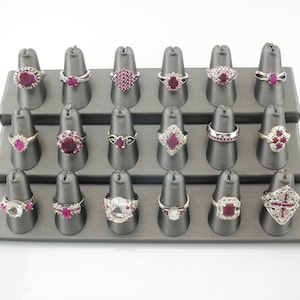 Choice Vintage Sterling Silver Ruby Ring Size 7